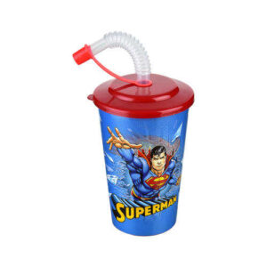 Tuffex Superman pohár szívószálas tetővel TP513-51