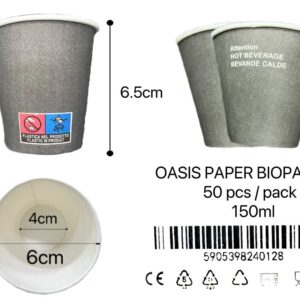 OASIS öko papírpohár 50db 150ml