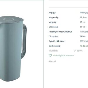 Tuffex kancsó tetővel pearl 1.8l TP568