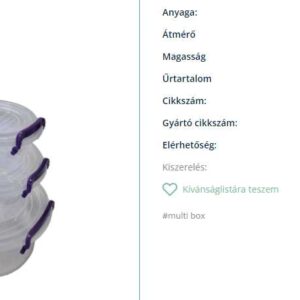 Easy multi box szett  kerek 3 részes 0.3+0.6+1.2l ESY421
