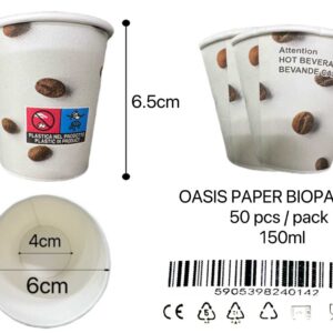 OASIS öko papírpohár 50db 150ml