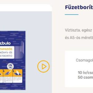 Füzetborító. A5. 10 ív/csomag. öntapadós. sima