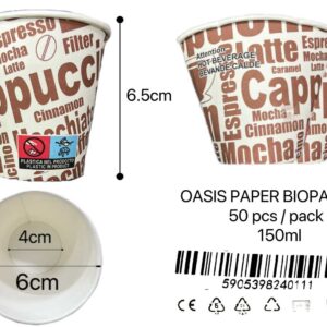 OASIS öko papírpohár 50db 150ml