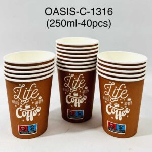 OASIS öko papírpohár 40db 250ml
