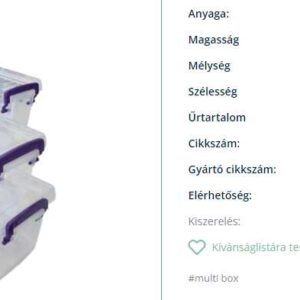 Easy multi box szett 3 részes 0.55+1.2+2.4l ESY370