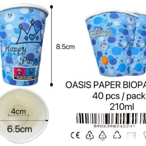 OASIS öko papírpohár 40db 210ml