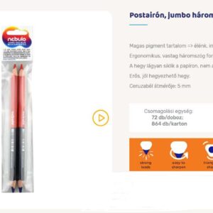 Postairón. jumbo háromszög. 2 db-os.