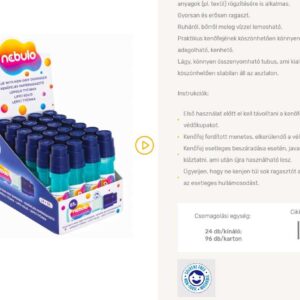 Ragasztó. kenőfejes. 65g. Nebulo (96)