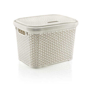 Hobby tároló tetővel rattan 20l 081108