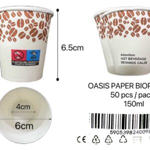 OASIS öko papírpohár 50db 150ml