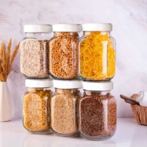 Berossi üveg tároló Krita fehér 0.72l IK90201
