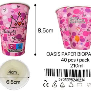 OASIS öko papírpohár 40db 210ml