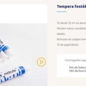 Tempera festék. kék. 12 ml-es.