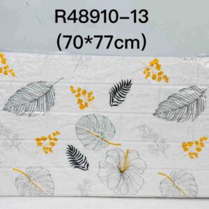 3D habszivacs falmatrica panel, elegáns kislevél mintás 3D-YH29