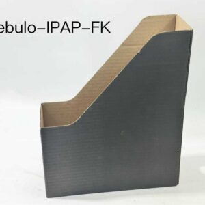 Irattartó papucs. mikrohullám lemezből. hajtogatós. 80 mm. fekete. Nebulo (80)