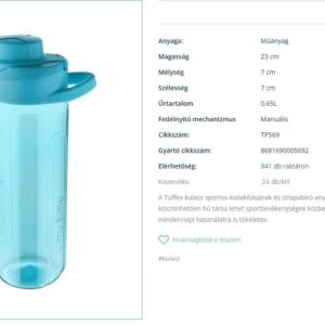 Tuffex kulacs 0.65l TP569